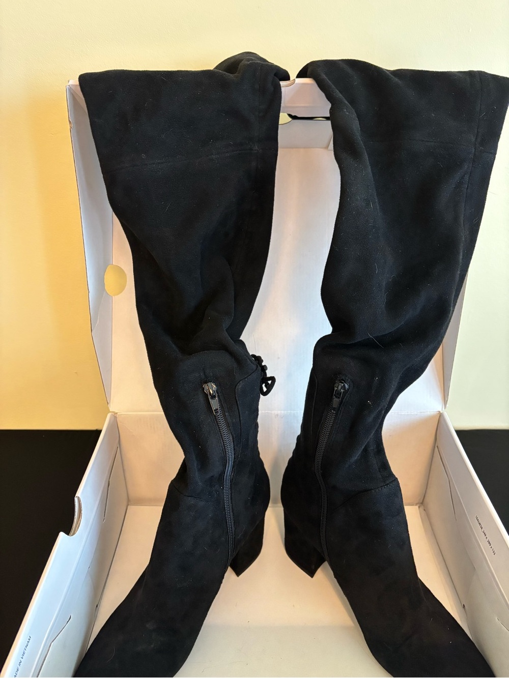 Black Over-the-Knee Boots - Women